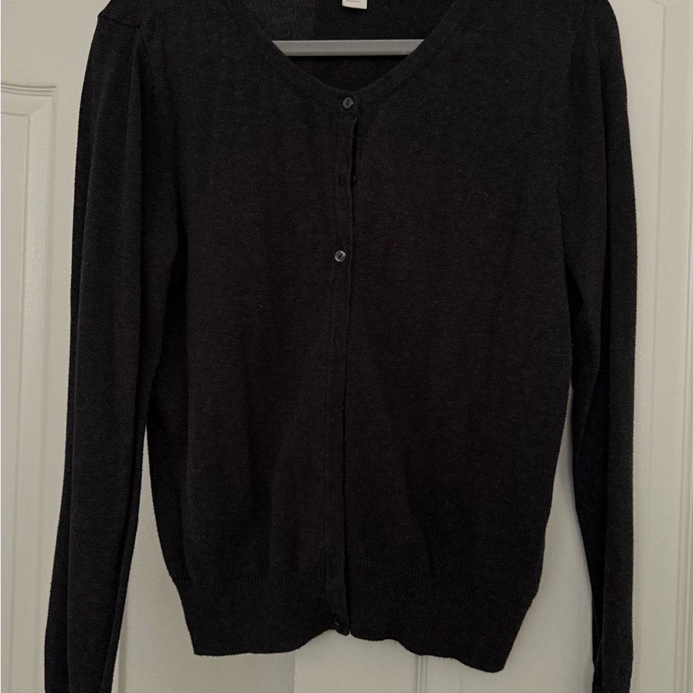 H&M Black Cardigan Sweater